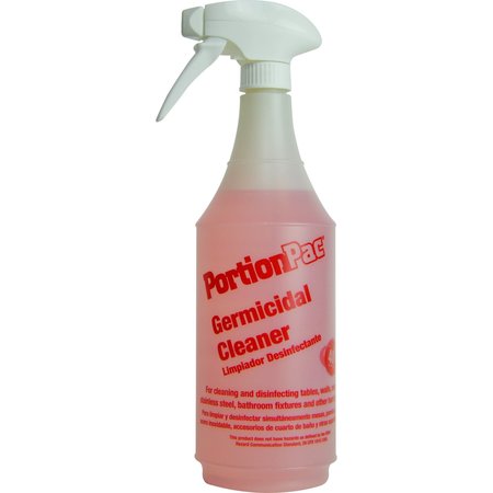 PORTIONPAC 32 oz. Germicidal Cleaner Bottle/Sprayer -  24 units/Case 320200-2DZ